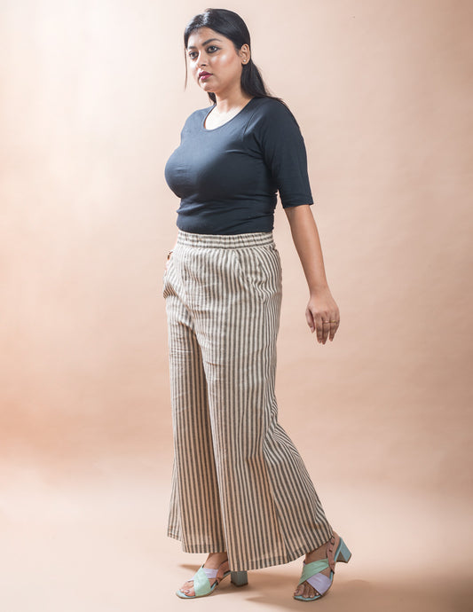 Stripe Women's Cotton Palazzo