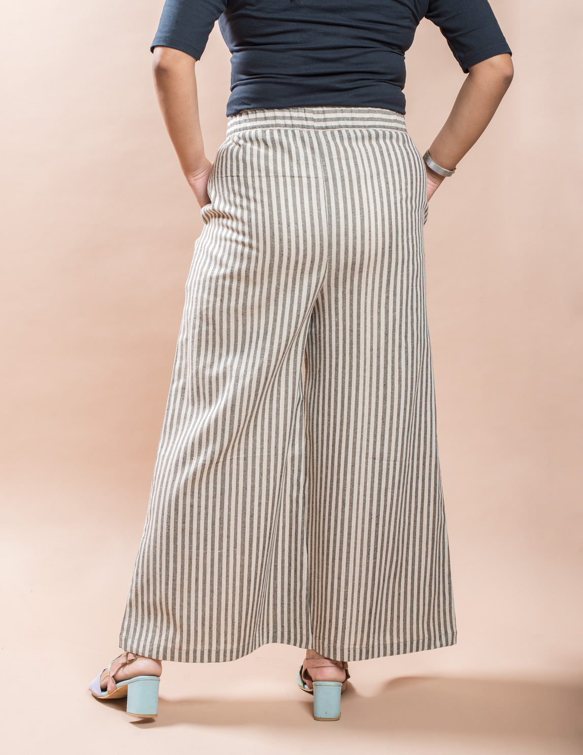 Stripe Women's Cotton Palazzo