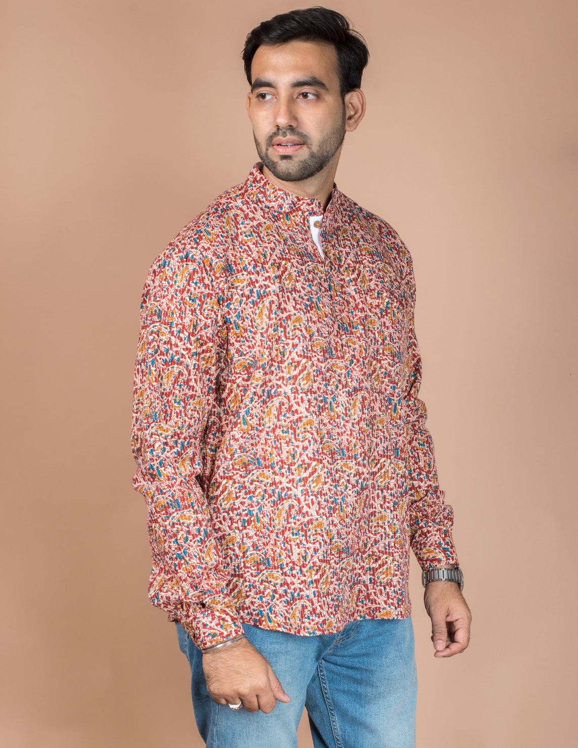 Kalamkari Printed Cotton Short Kurta