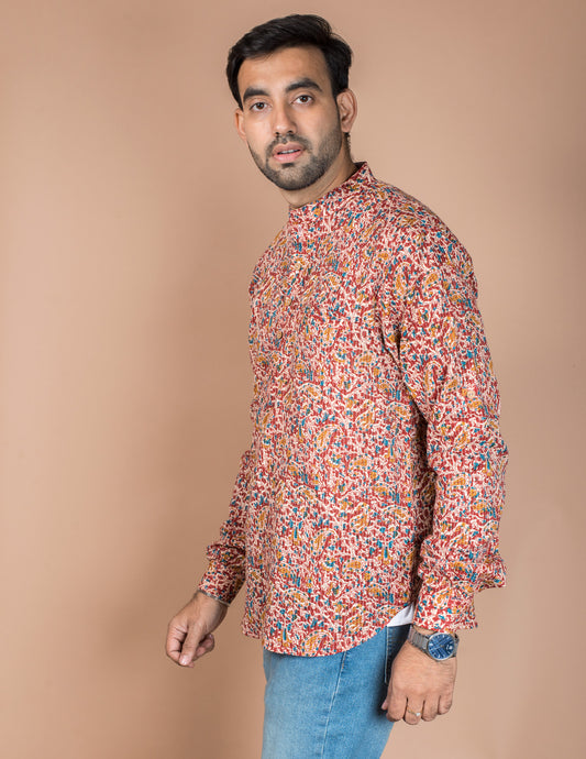 Kalamkari Printed Cotton Short Kurta