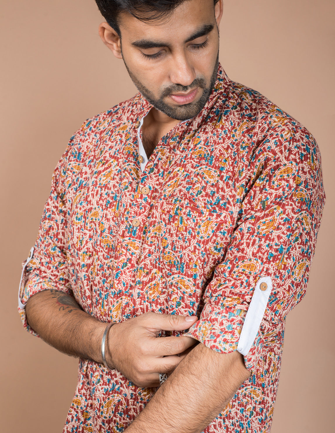 Kalamkari Printed Cotton Short Kurta