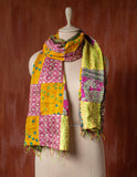 Bengal Kantha Patchwork Reversible Silk Stole