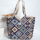 Multicolour Natural Fibre Shoulder Bag