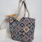 Multicolour Natural Fibre Shoulder Bag