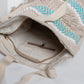 Sky & White Natural Fibre Shoulder Bag