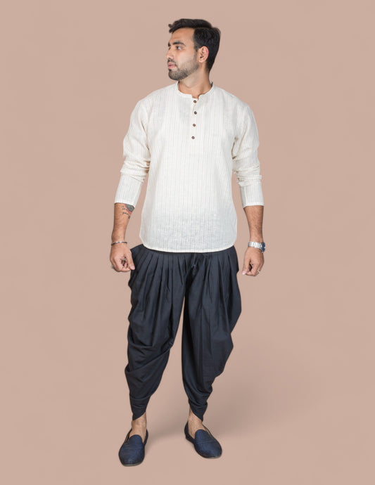 Black Cotton Dhoti Pant Unisex