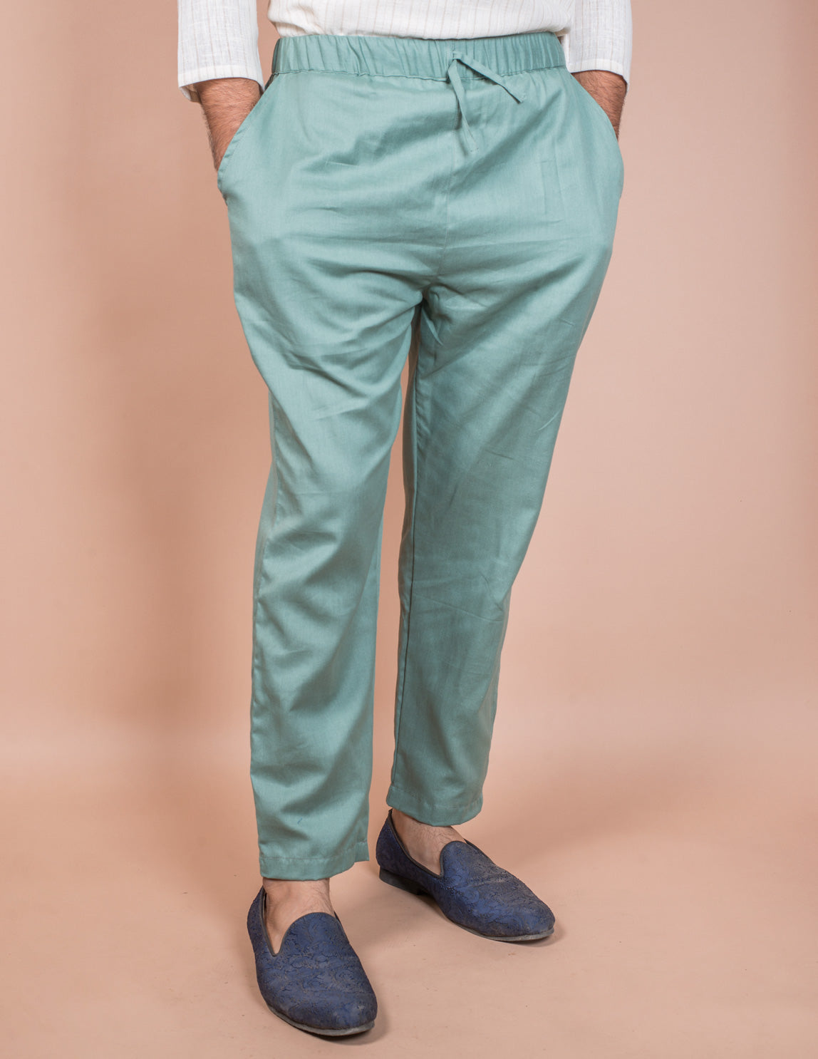 Teal Cotton Pyjama Pant