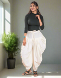 Off White Pure Cotton Dhoti Pant