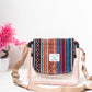 Multicolored Natural Fiber Unisex Sling Bag