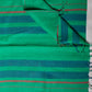 Green Stripe Woven Bhagalpuri Linen Stole