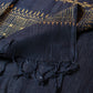 Black Woven Bhagalpuri Linen Stole