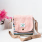 Multicolored Natural Fiber Unisex Sling Bag