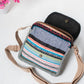 Multicolored Natural Fiber Unisex Sling Bag