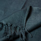 Smoky Blue Woven Bhagalpuri Linen Stole