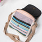 Multicolored Natural Fiber Unisex Sling Bag