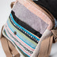 Multicolored Natural Fiber Unisex Sling Bag