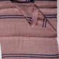 Brown Woven Bhagalpuri Linen Stole