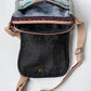 Multicolored Natural Fiber Unisex Sling Bag