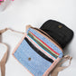 Multicolored Natural Fiber Unisex Sling Bag