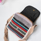 Multicolored Natural Fiber Unisex Sling Bag