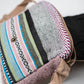 Multicolored Natural Fiber Unisex Sling Bag