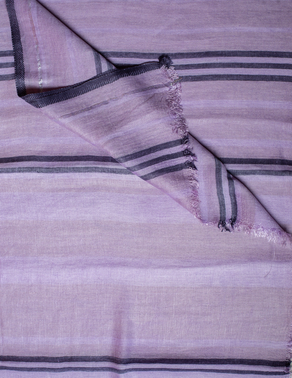 Mauve Woven Bhagalpuri Linen Stole