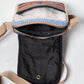 Multicolored Natural Fiber Unisex Sling Bag