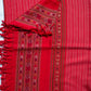 Red Pure Handwoven Woollen Stole