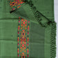 Green Buti Pure Handwoven Woollen Shawl