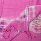 Pink Shibori Woven Bhagalpuri Linen Stole