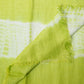 Lime Green Shibori Woven Bhagalpuri Linen Stole