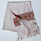 Beige Pure Handwoven Woollen Muffler