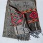 Grey Pure Handwoven Woollen Muffler