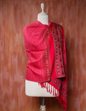 Red Pure Handwoven Woollen Stole