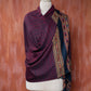 Maroon Pure Handwoven Woollen Stole