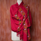 Red Pure Handwoven Woollen Stole