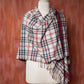 Beige Check Pure Handwoven Woollen Stole