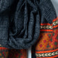 Black Pure Handwoven Woollen Muffler