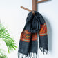 Black Pure Handwoven Woollen Muffler