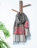 Grey Pure Handwoven Woollen Muffler