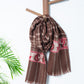 Brown Check Pure Handwoven Woollen Muffler