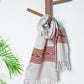 Beige Pure Handwoven Woollen Muffler