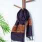 Violet Pure Handwoven Woollen Muffler