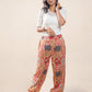 Cotton Printed Patch Kantha Harem Pant