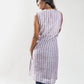 Violet stripe Cotton Long Kurta