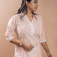 Salmon Cotton Brushed Long Kurta