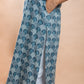 Blue Cotton Kantha Long Kurta