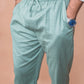 Teal Cotton Pyjama Pant