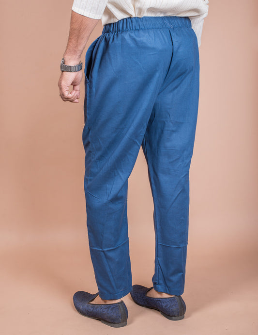 Blue Cotton Pyjama Pant