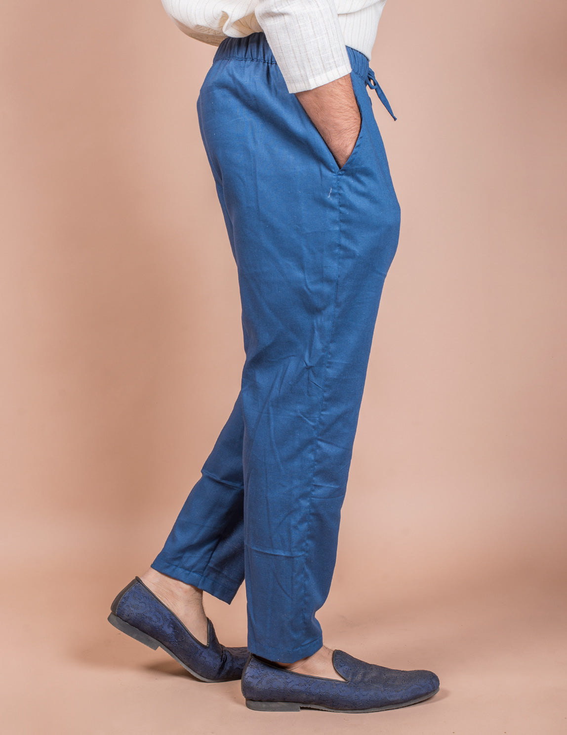 Blue Cotton Pyjama Pant